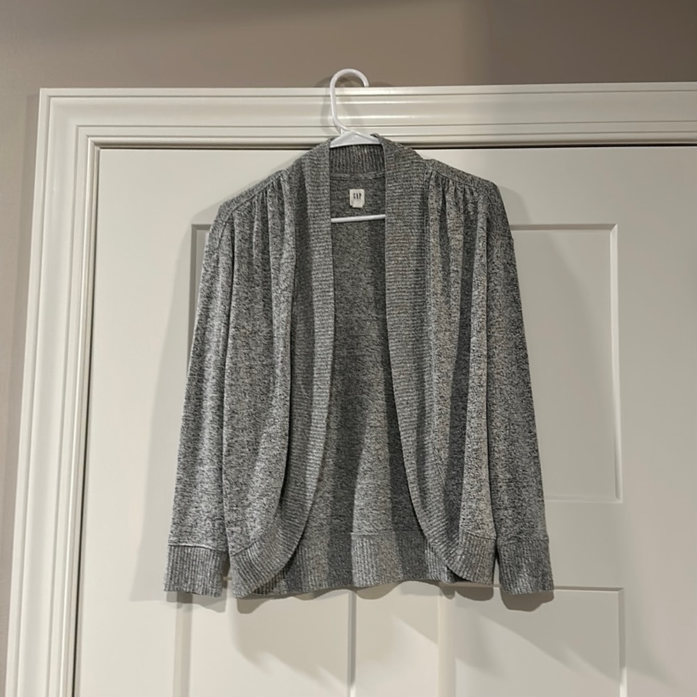 Gap kids gray cardigan wrap, size 12
